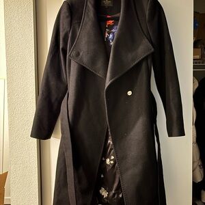Ted Baker long wool wrap coat